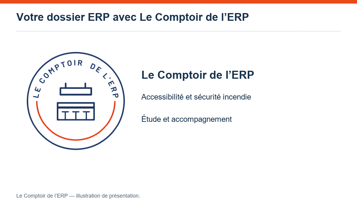 Votre dossier ERP avec Le Comptoir de l’ERP — schéma pédagogique