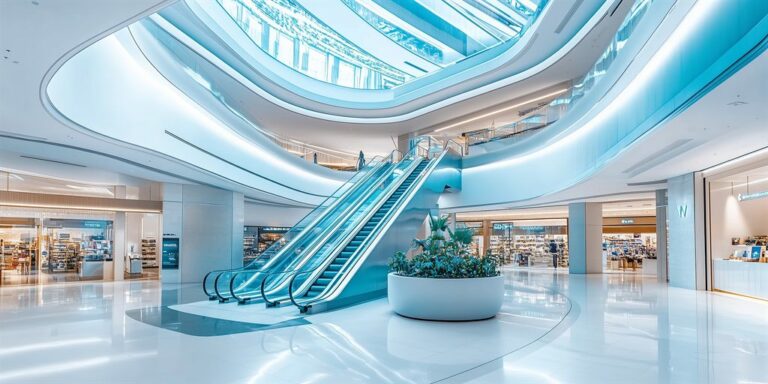 Image d'un aménagement d'un centre commercial
