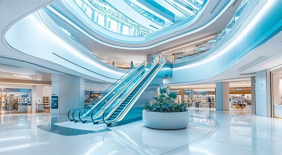 Image d'un aménagement d'un centre commercial