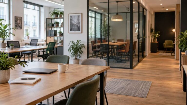 Espace de coworking et accueil de bureaux ouverts au public